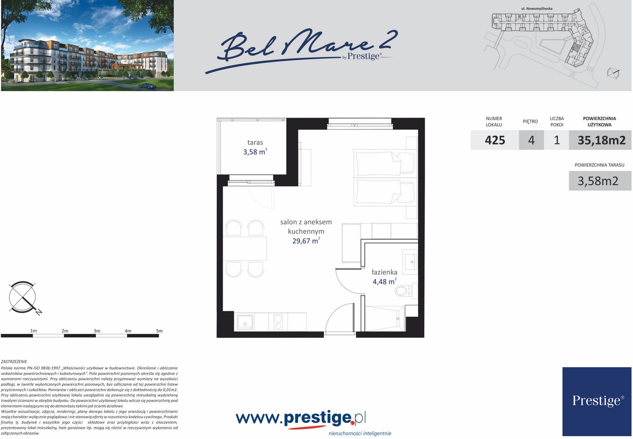M_425 Centrum Międzyzdroje, Bel Mare 2, mieszkanie nr 425 | Prestige