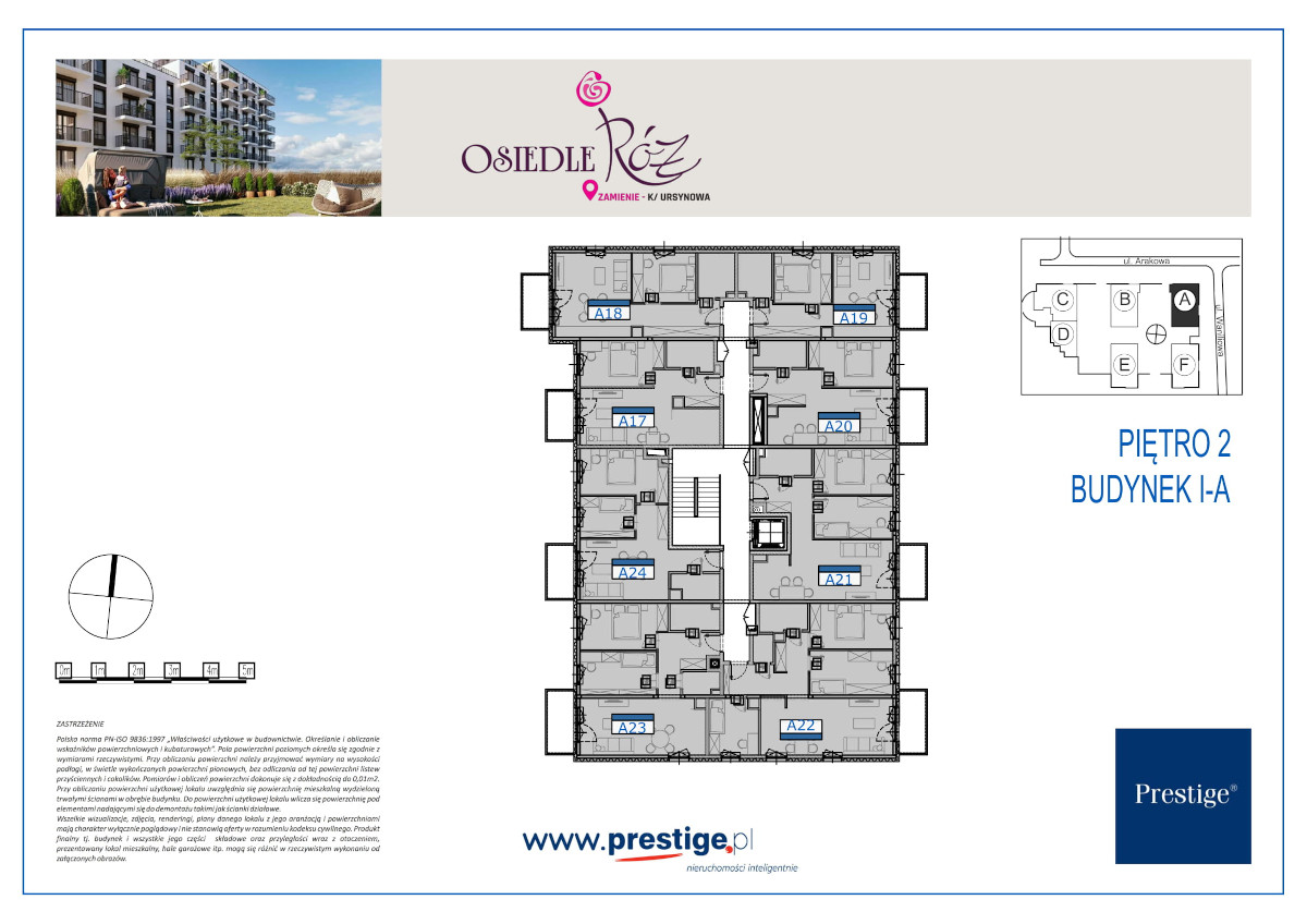 p2 Osiedle Róż Zamienie, budynek A, mieszkanie nr A20 | Prestige
