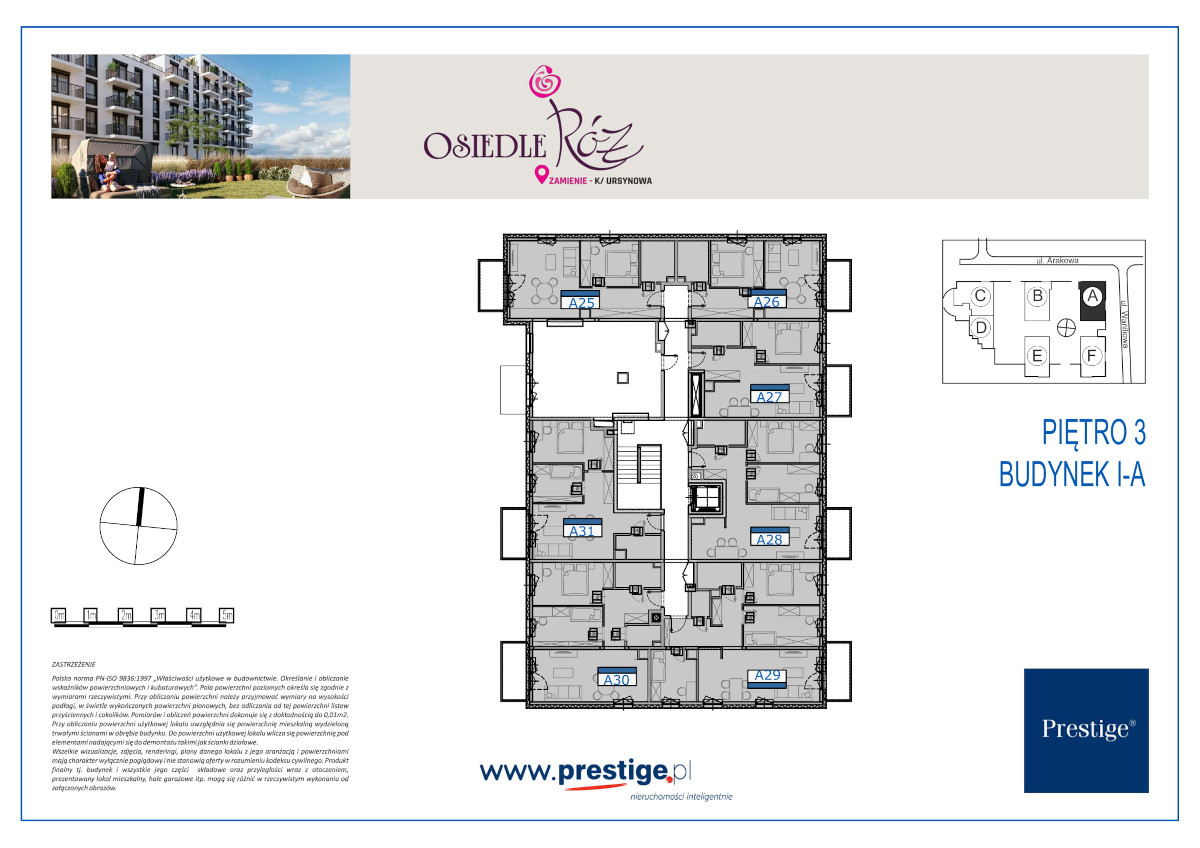 p3 Osiedle Róż Zamienie, budynek A, mieszkanie nr A25 | Prestige