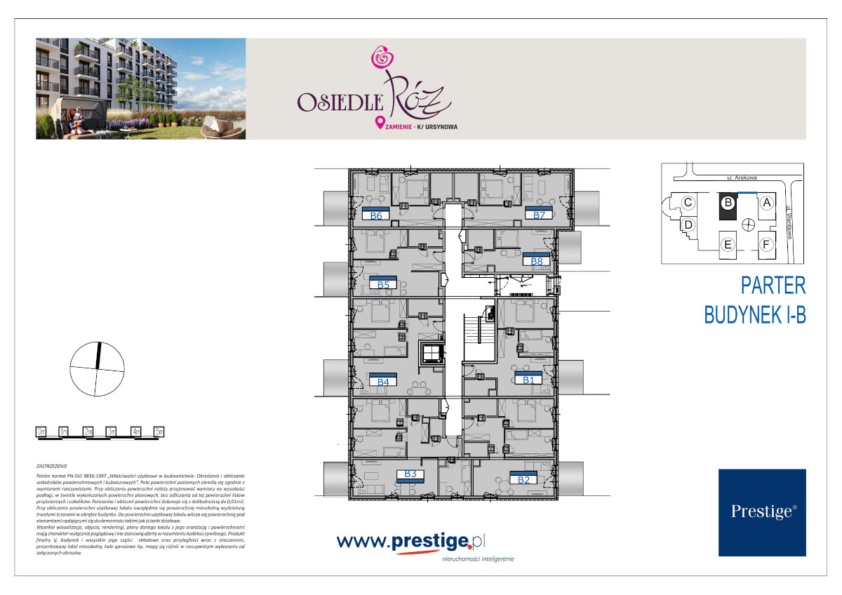 p0 Osiedle Róż Zamienie, budynek B, mieszkanie nr B8 | Prestige