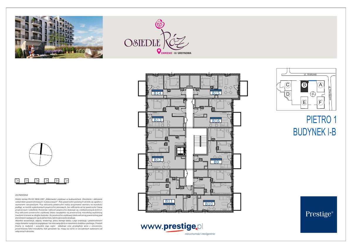 p1 Osiedle Róż Zamienie, budynek B, mieszkanie nr B16 | Prestige