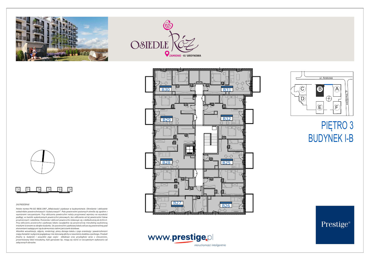 p3 Osiedle Róż Zamienie, budynek B, mieszkanie nr B25 | Prestige